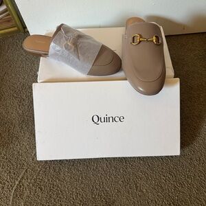 Italian leather horse it loafer mule / soft brown 6